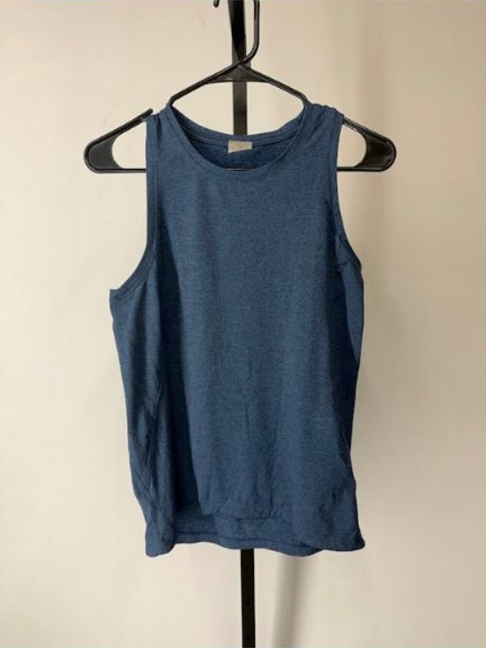 Calia Navy Blue Heathered Activewear Sleeveless Tank